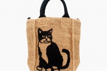 ジュートバッグ stitch mini「CAT」