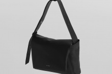 real leather fluffy flap shoulder bag