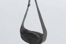 real leather big tuck design body bag