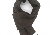 【general design made】DOWN CRAVAT -Brown-