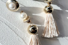 prink tassel pierce -Gold-