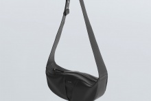 real leather big tuck design body bag