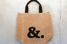 ジュートバッグ ectan「&」Black