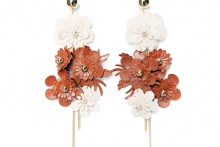 leather blossom -Brown-