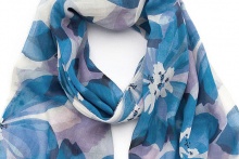 【Via Sara】OVERLAPPED FLOWER Blue