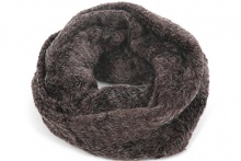 【general design made】MIX FUR SNOOD -Brown-
