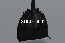 real leather drawstring tote & hand bag
