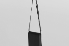 real leather box flap shoulder bag