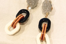 O/OVAL / イヤリング CHAIN EARRINGS【ER-036】SILVER 金属アレルギー対応
