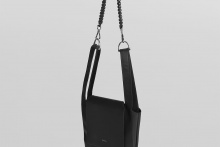 real leather braided strap flap marche bag