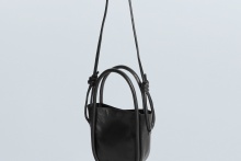 real leather cord 2way bag