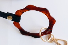 FLOWER SMARTPHONE STRAP -Black-
