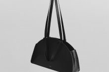 real leather lace up boston bag