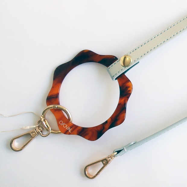 FLOWER SMARTPHONE STRAP　-Silver-