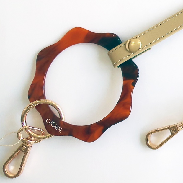 FLOWER SMARTPHONE STRAP　-Beige-