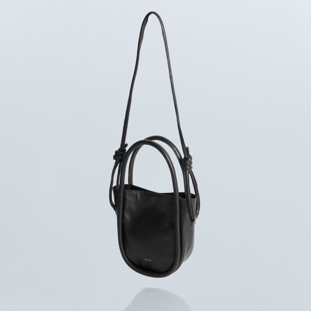 【YArKA】real leather cord 2way bag