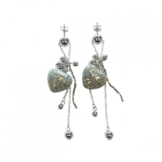 shell heart -Silver-