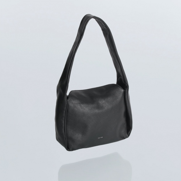 real leather tuck design hand & tote bag