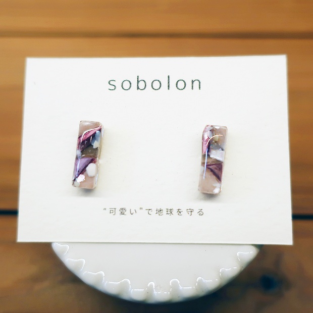 sobolon / ピアスS Rectangle