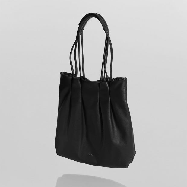 real leather 4 code handle tote bag