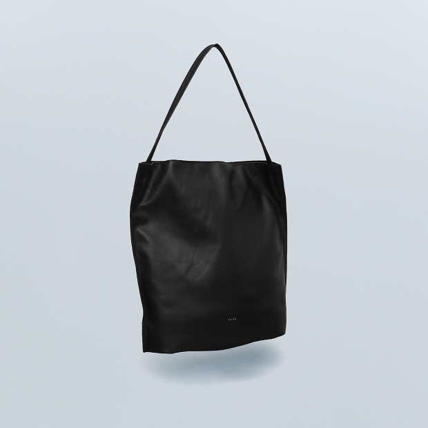 real leather one shoulder tote bag