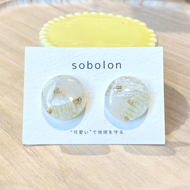 sobolon / ピアスL Circle
