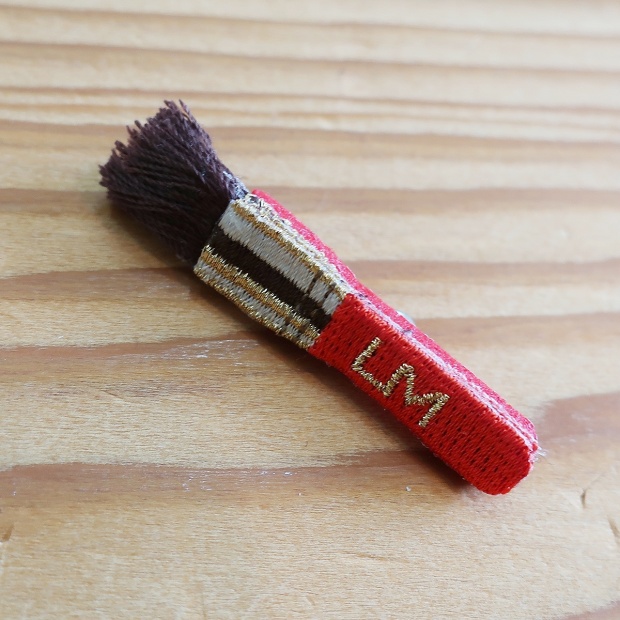 LM(エルム) / ブローチ メイクブラシ / 立体刺繍アクセサリー