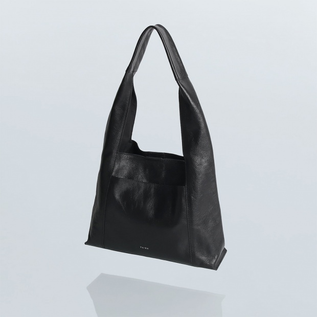 real leather one shoulder tote bag