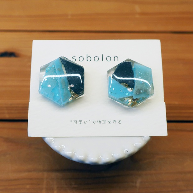 sobolon / イヤリングL Hexagon