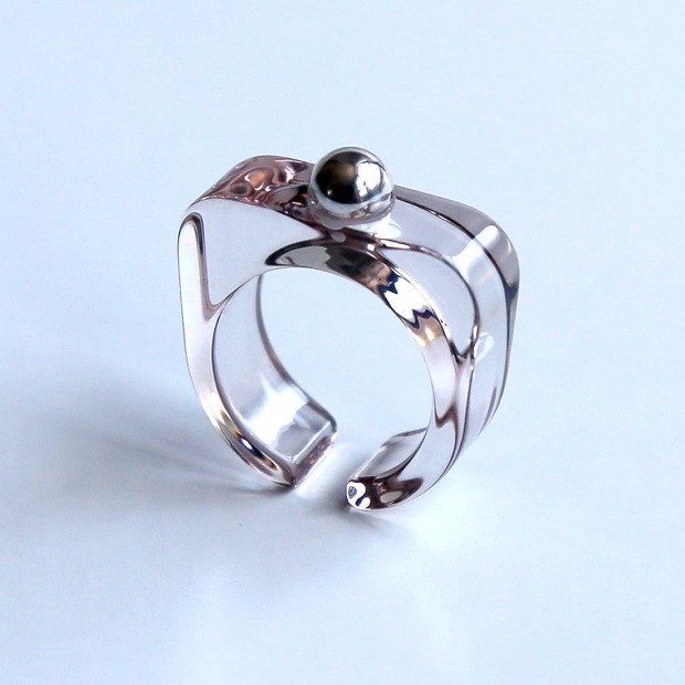 Ring&Earcuff【RI-001】GRAY L